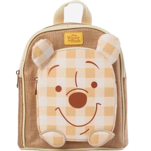 Disney Pooh Checkered Mini Backpack NWT Bioworld
